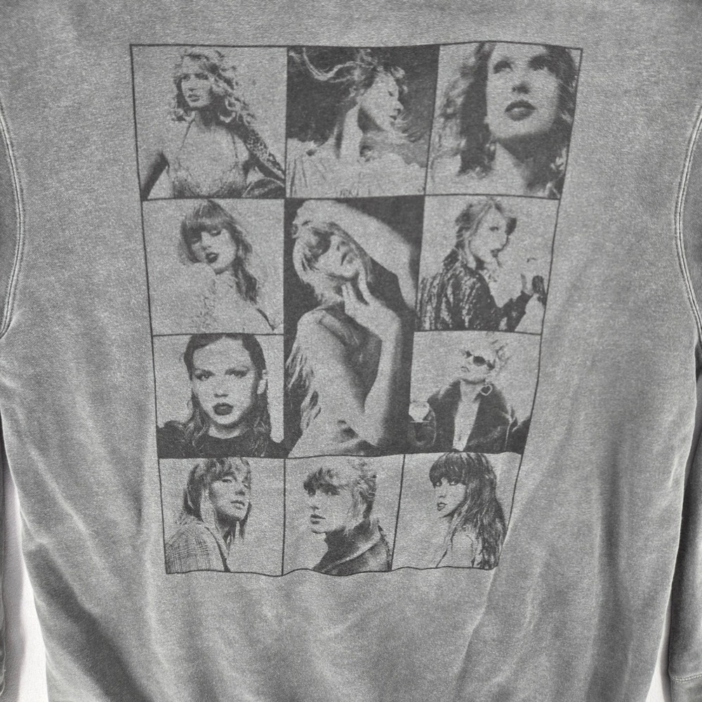 Taylor Swift XL The Eras Tour Oversized Unisex Charcoal Mineral Wash Graphic - Picture 5 of 7